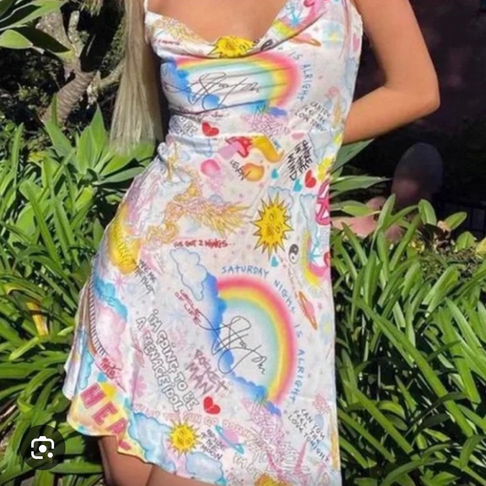 Rare réalization x Elton John SILK dress